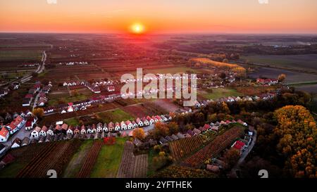 Hajos von oben, Ungarn Stockfoto