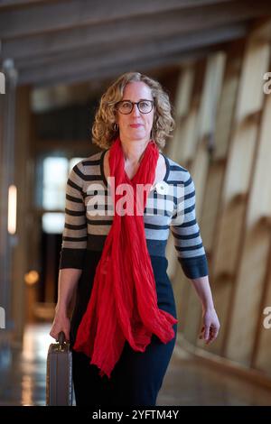 Edinburgh Schottland, Vereinigtes Königreich 05. November 2024. Lorna Slater MSP im schottischen Parlament. Credit sst/alamy Live News Stockfoto