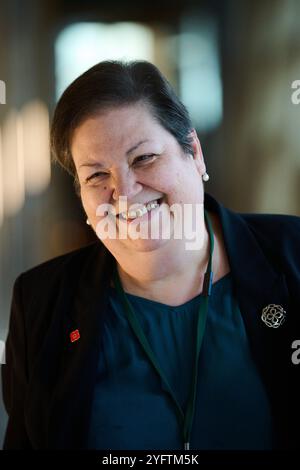 Edinburgh Schottland, Vereinigtes Königreich 05. November 2024. Jackie Baillie MSP im schottischen Parlament. Credit sst/alamy Live News Stockfoto