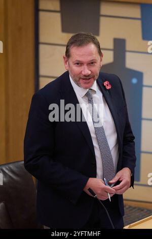 Edinburgh Schottland, Vereinigtes Königreich 05. November 2024. Douglas Lumsden MSP im schottischen Parlament. Credit sst/alamy Live News Stockfoto