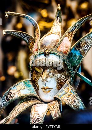 Traditioneller Karneval Maske Nahaufnahme, Venedig Stockfoto