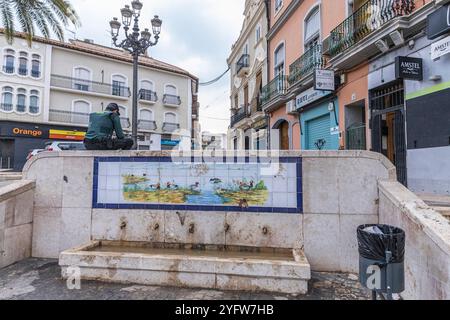 Bilder der Überschwemmung in Valencia (DANA) durch starke örtliche Regenfälle und hydrogeologische Instabilität Stockfoto