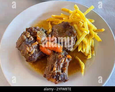 Ochsenschwanzeintopf. Spanien. Stockfoto