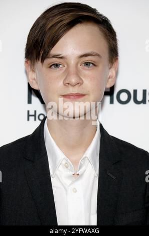 Jaeden Lieberher bei der Premiere von „The Confirmation“ in Los Angeles am 15. März 2016 im NeueHouse in Hollywood, USA. Stockfoto
