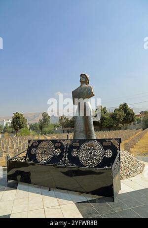 Friedhof in Halabja im irakischen Kurdistan Stockfoto