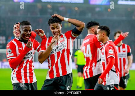 Eindhoven, Niederlande. November 2024. EINDHOVEN, 11.05.2024, Philips Stadion. Niederländischer Fußball. Champions League, Saison 2024/2025. Beschreibung: Pro Shots/Alamy Live News Stockfoto