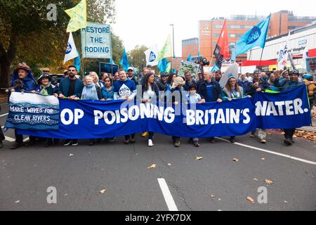 The March for Clean Water, London, UK, 3. November 2024 Stockfoto