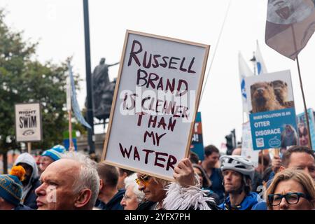 The March for Clean Water, London, UK, 3. November 2024 Stockfoto