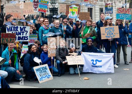 The March for Clean Water, London, UK, 3. November 2024 Stockfoto