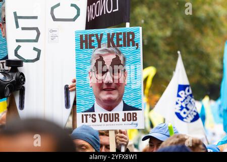 The March for Clean Water, London, UK, 3. November 2024 Stockfoto