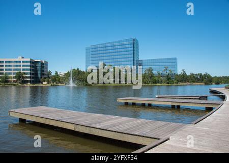 Hughes Landing in den Woodlands, Texas Stockfoto