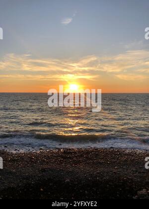 Sonnenuntergang in Bideford, Westward Ho, Devon Stockfoto