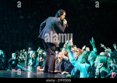 Manchester, England, 5. November 2024. Nick Cave trat in der AO Arena in Manchester auf seiner The Wild God Tour auf. Quelle: Izzy Clayton/Alamy Live News Stockfoto