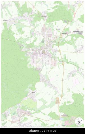 Radeberg, DE, Deutschland, Sachsen, N 51 7' 12'', N 13 54' 55''', Karte, Karte, Kartenausgabe 2024. Erkunden Sie Cartascapes, eine Karte, die die vielfältigen Landschaften, Kulturen und Ökosysteme der Erde enthüllt. Reisen Sie durch Zeit und Raum und entdecken Sie die Verflechtungen der Vergangenheit, Gegenwart und Zukunft unseres Planeten. Stockfoto