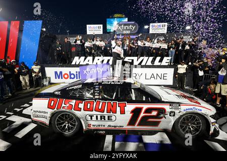 3. November 2024, Ridgeway, Va, USA: RYAN BLANEY (12) gewinnt den Xfinity 500 auf dem Martinsville Speedway in Ridgeway, VA. (Kreditbild: © Walter G. Arce Sr./ASP via ZUMA Press Wire) NUR REDAKTIONELLE VERWENDUNG! Nicht für kommerzielle ZWECKE! Stockfoto