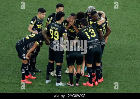 Rio de Janeiro, Brasilien. November 2024. Spieler von Botafogo während des Spiels zwischen Botafogo und Vasco da Gama für die brasilianische Serie A 2024 im Nilton Santos Stadium in Rio de Janeiro am 5. November 2024. Foto: Nadine Freitas/DiaEsportivo/Alamy Live News Credit: DiaEsportivo/Alamy Live News Stockfoto