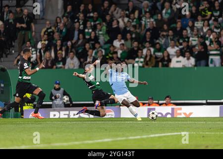 Lissabon, Portugal. November 2024. LISSABON, PORTUGAL - 5. NOVEMBER 2024: UEFA Champions League-Spiel zwischen Sporting und man City im José Alvalade Stadion in Lissabon, Portugal. (Foto: Wanderson Oliveira/PxImages) Credit: PX Images/Alamy Live News Stockfoto