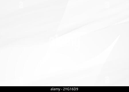Abstrakter weißer und grauer Hintergrund. Glatter abstrakter Hintergrund, verschwommenes Muster. Heller heller Vektorhintergrund. Abstraktes blasses geometrisches Muster Stockfoto