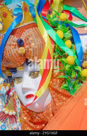 Karneval, Sciacca, Landkreis Agrigento, Sizilien, Italien Stockfoto