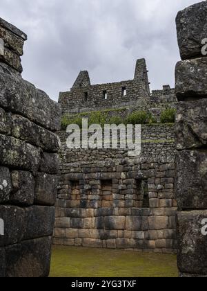Machu Picchu, Region Cusco, Peru, Südamerika Stockfoto