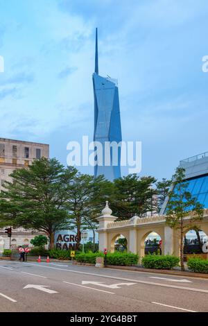 Fantastischer Blick auf Merdeka 118 in Kuala Lumpur, Malaysia Stockfoto