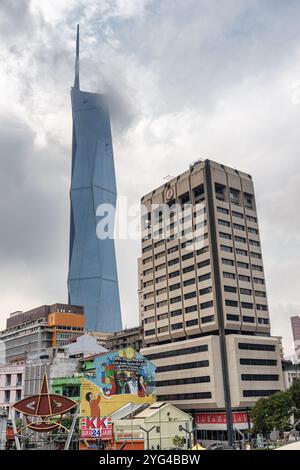 Fantastischer Blick auf Merdeka 118 in Kuala Lumpur, Malaysia Stockfoto