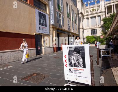 pic Shows: Nice France Oktober 2024 Ausstellung Vivian Maier das Museum für Fotografie ehrt Vivian Maier, eine Gouvernante für Kinder in den Vereinigten Staaten Stockfoto