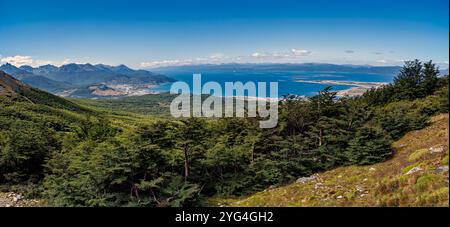 Die Landschaft in Ushuaia in Argentinien Stockfoto