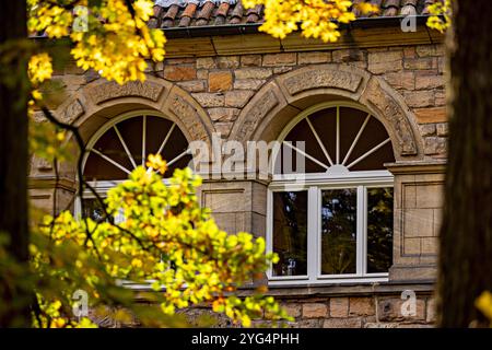 Das Schloss Wommen in Hessen Stockfoto