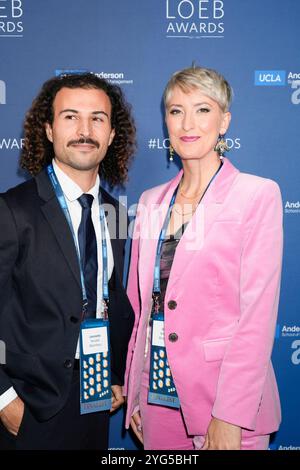 Leonardo Nicoletti, Chloe Whitaker während der Gerald Loeb Awards 2024, die von UCLA Anderson verliehen wurden, im Rainbow Room in New York City, New York, USA, am Donnerstag, 10. Oktober 2024. Quelle: Jennifer Graylock-Graylock.com Stockfoto