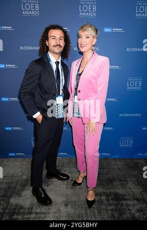 Leonardo Nicoletti, Chloe Whitaker während der Gerald Loeb Awards 2024, die von UCLA Anderson verliehen wurden, im Rainbow Room in New York City, New York, USA, am Donnerstag, 10. Oktober 2024. Quelle: Jennifer Graylock-Graylock.com Stockfoto