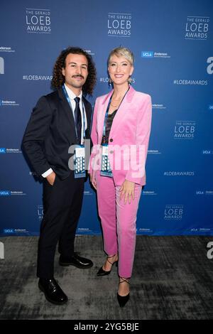 Leonardo Nicoletti, Chloe Whitaker während der Gerald Loeb Awards 2024, die von UCLA Anderson verliehen wurden, im Rainbow Room in New York City, New York, USA, am Donnerstag, 10. Oktober 2024. Quelle: Jennifer Graylock-Graylock.com Stockfoto