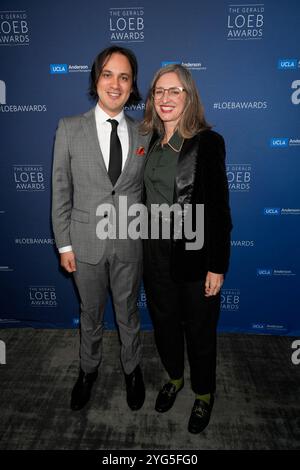 Peter Balonon-Rosen, Krissy Clark während der Gerald Loeb Awards 2024, die von UCLA Anderson verliehen wurden, im Rainbow Room in New York City, New York, USA, am Donnerstag, 10. Oktober 2024. Quelle: Jennifer Graylock-Graylock.com Stockfoto