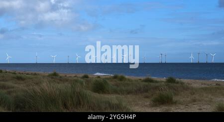 Scooby Sands Offshore-Windpark Great Yarmouth Norfolk Stockfoto