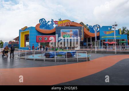 Hot Wheels Epic Show im Beto Carrero World Freizeitpark Stockfoto