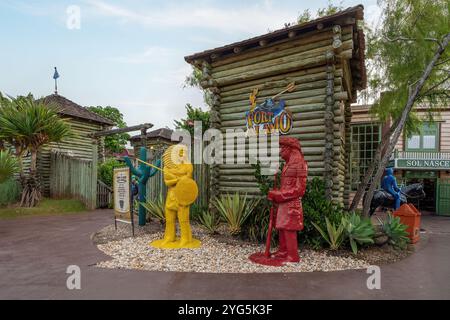 Santa Catarina, Brasilien - 12. November 2020: Fort Alamo - Old West im Beto Carrero World Freizeitpark Stockfoto