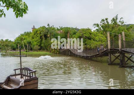 Santa Catarina, Brasilien - 12. November 2020: Pirates Island im Beto Carrero World Theme Park Stockfoto