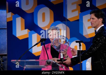 Diana Henriques während der Gerald Loeb Awards 2024, die von der UCLA Anderson verliehen wurden, die am Donnerstag, 10. Oktober 2024 im Rainbow Room in New York City, New York, USA, ausgetragen wurden. Quelle: Jennifer Graylock-Graylock.com Stockfoto