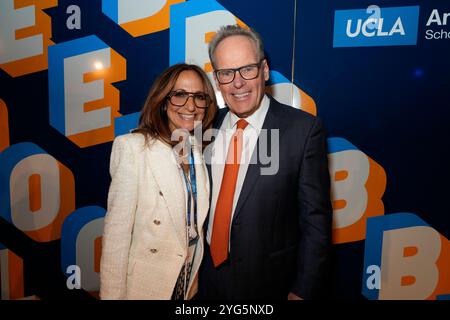 Jo Mathisen, Tyler Mathisen während der Gerald Loeb Awards 2024, die von UCLA Anderson verliehen wurden, im Rainbow Room in New York City, New York, USA, am Donnerstag, 10. Oktober 2024. Quelle: Jennifer Graylock-Graylock.com Stockfoto