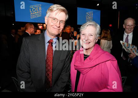 Diana Henriques, Martin Peers während der Gerald Loeb Awards 2024, die von UCLA Anderson verliehen wurden, im Rainbow Room in New York City, New York, USA, am Donnerstag, den 10. Oktober 2024. Quelle: Jennifer Graylock-Graylock.com Stockfoto