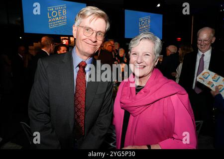 Diana Henriques, Martin Peers während der Gerald Loeb Awards 2024, die von UCLA Anderson verliehen wurden, im Rainbow Room in New York City, New York, USA, am Donnerstag, den 10. Oktober 2024. Quelle: Jennifer Graylock-Graylock.com Stockfoto