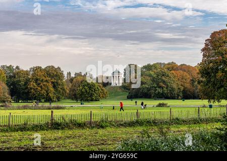 Monopteros - griechischer Tempel im Englischen Garten. München in Deutschland Stockfoto