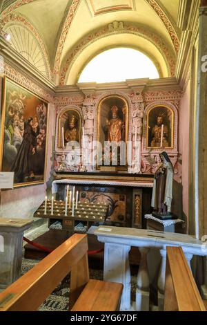 In der Chiesa di San Vittore (Kirche des Heiligen Victor), Isola dei Pescatori oder Isola Superiore, den Borromäischen Inseln, Stresa, Lago Maggiore, Italien Stockfoto