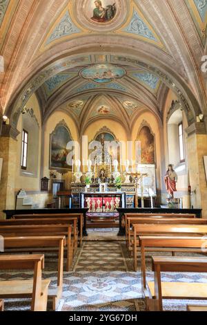 In der Chiesa di San Vittore (Kirche des Heiligen Victor), Isola dei Pescatori oder Isola Superiore, den Borromäischen Inseln, Stresa, Lago Maggiore, Italien Stockfoto