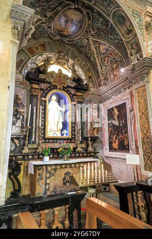 In der Chiesa di San Vittore (Kirche des Heiligen Victor), Isola dei Pescatori oder Isola Superiore, den Borromäischen Inseln, Stresa, Lago Maggiore, Italien Stockfoto