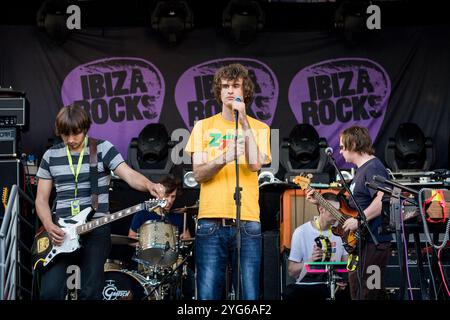 Reverend and the Makers in Bar M, 1. September 2007, San Antonio, Ibiza, Spanien. Stockfoto