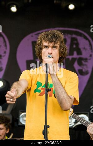 Reverend and the Makers in Bar M, 1. September 2007, San Antonio, Ibiza, Spanien. Stockfoto