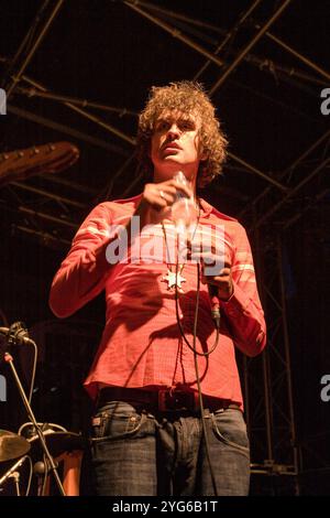 Reverend and the Makers in Bar M, 1. September 2007, San Antonio, Ibiza, Spanien. Stockfoto