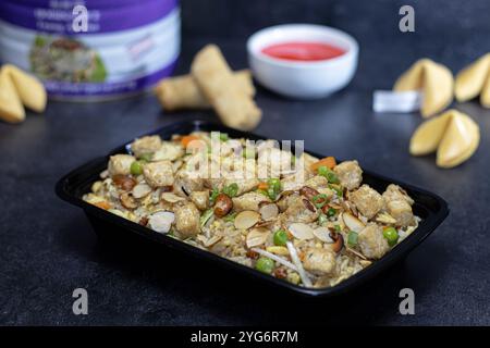 Tofu Gebratener Reis Stockfoto