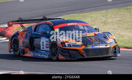 Peter Erceg / Marcus Clutton PB Racing von JMH Audi GT3 während des British Endurance Championship Rennens 2024 in Snetterton, Norfolk, UK Stockfoto